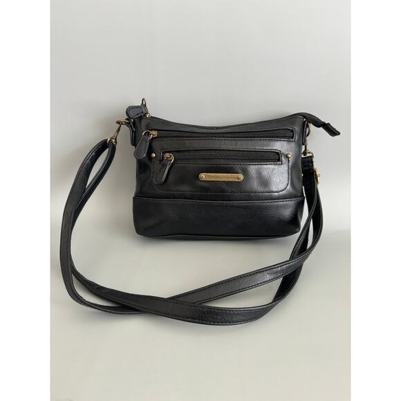 Stone Mountain Convertible Cross Body Hand Bag Black 6x9 inches - Picture 1 of 11